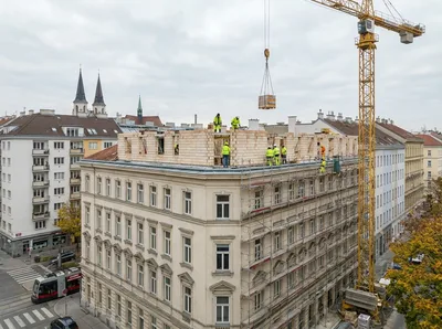 Aufstockung Mehrfamilienhaus Wien Favoriten