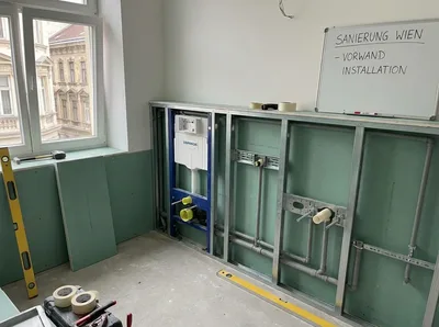 Installationswand Bad Wien