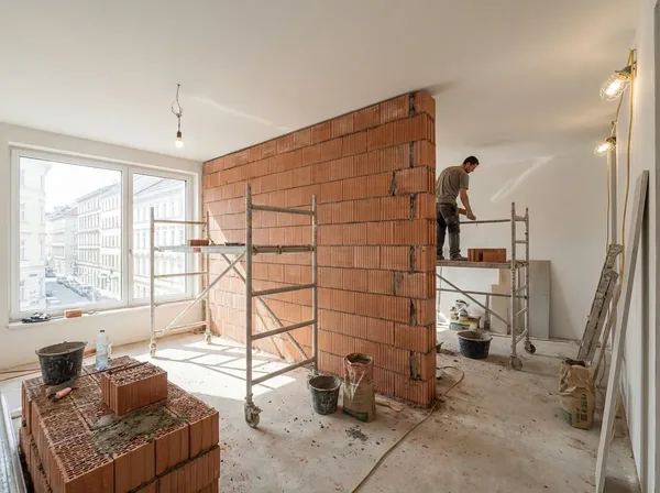 Trennwand mauern Wien - Innenwand Neubau